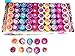 Hasbro - My Little Pony 10 Piece Self-inking Stamps Stampers Pencil Topper, Multicolored Small Rubber Round Stamps