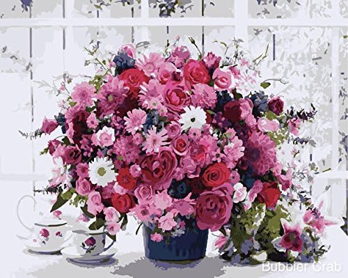 DIY Oil Painting - Pink Bouquet (16"x20" On Wooden Frame)