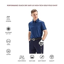 Golf Shirts for Men Dry Fit Short Sleeve Print