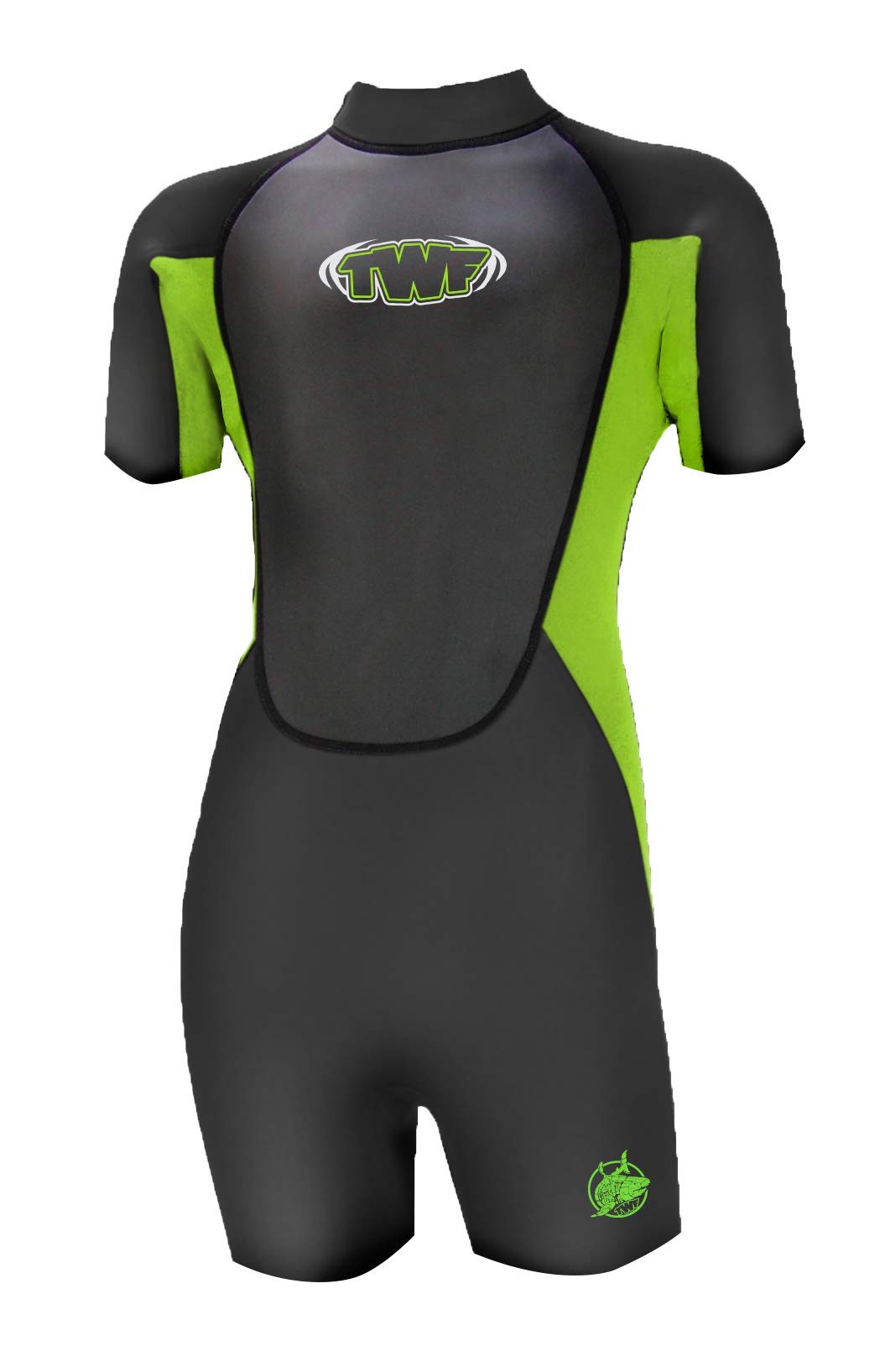 TWF Unisex-Youth XT3 Short Wetsuit, Green, K08