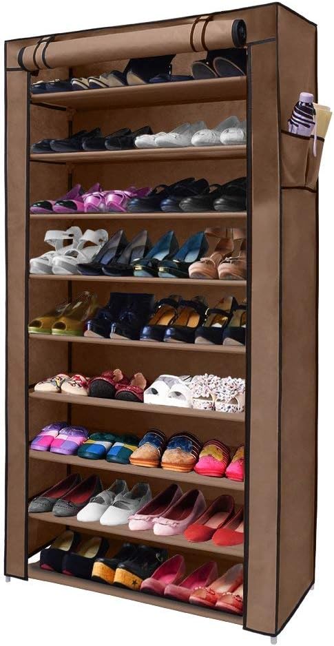 Best 10 tiers shoe rack with dustproof cover