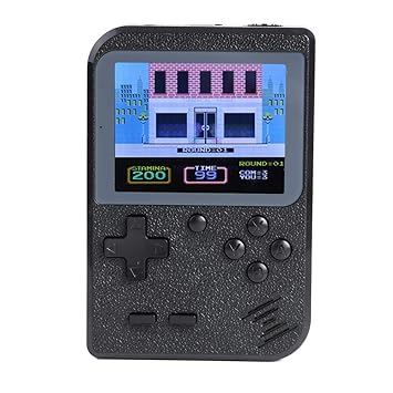 Everpert The Diwali Game Card Accessories Video Game Console Retro Handheld Game Player Built-in 500 Games (Black)