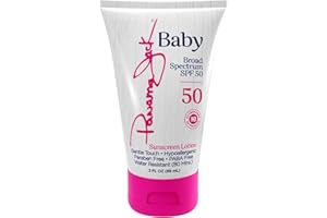 Panama Jack Baby Sunscreen Lotion - SPF 50, Broad Spectrum UVA/UVB Protection, Hypoallergenic Gentle Touch, PABA, Paraben, Gluten & Cruelty Free, Water Resistant (80 Minutes), 3 FL OZ