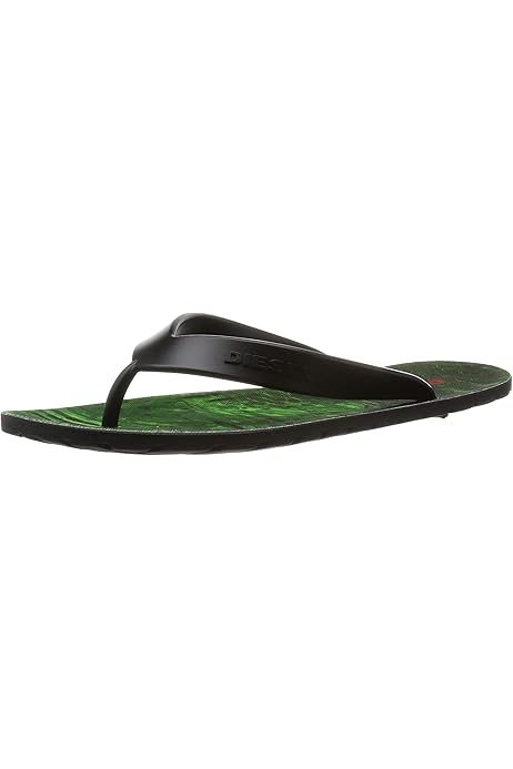 diesel splish flip flops white