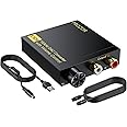 PROZOR DAC Konverter 192 kHz Digital zu Analog Audio Konverter mit Lautstärkeregler Unterstützung 5.1CH DTS Dolly-AC3 Koaxial