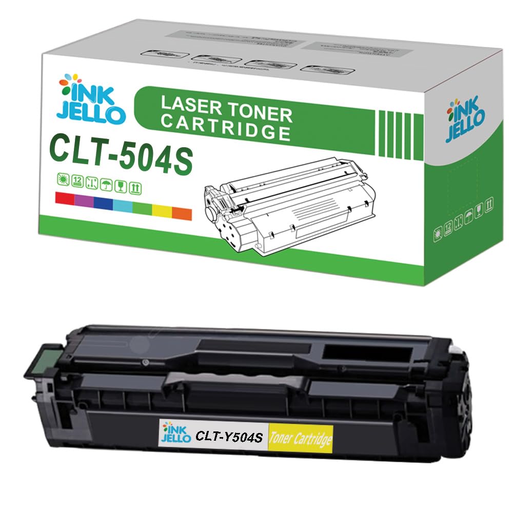 InkJello Toner Cartridge For Printer, Compatibile with Samsung CLP-415N CLP-415NW CLX-4195FN CLX-4195FW Xpress SL-C1810W Xpress SL-C1860FW CLT-C504S (Cyan)
