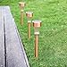 Solar Pathway lights, Oak Leaf Solar Lights Outdoor Led Landscape lighting With Low Voltage For Garden Patio Path Yard Lawn Deck Backyard Walkway, 12-Pack, Copper