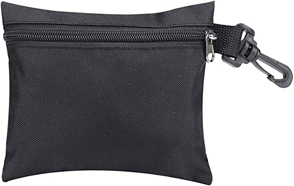 SUNNEE Heavy Duty Canvas Tool Pouch Bag Medium Black Electrician Car Motorcycle