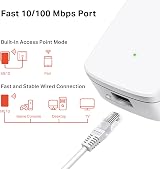 MERCUSYS ME10 N300 WiFi Extender UK Plug One-Touch Setup Ethernet Port view 5