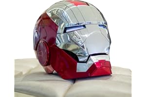 AUGMAXI Iron Superhero Helmet Wearable MK 5 Mask Voice Control Open/Close Helmet Collectibles Model