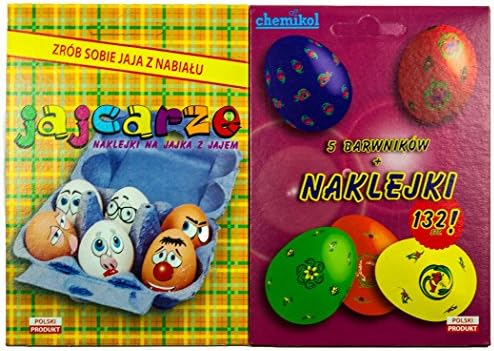 Easter Decorating and Coloring Egg Dye Kit with 207 Stickers
