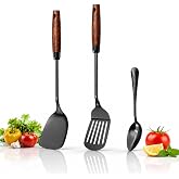 ZRHI Titanium Spatula Set (3-Piece) &ndash; Metal Wok Spatula &amp; Slotted Pancake Spatula, Food-Grade, High-Heat Safe, Non-Reactive, Dishwasher Safe Kitchen Utensils