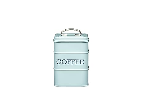 Aufbewahrungsdose für Kaffee, Edelstahl, aus der Living-Nostalgia-Produktreihe, Blau