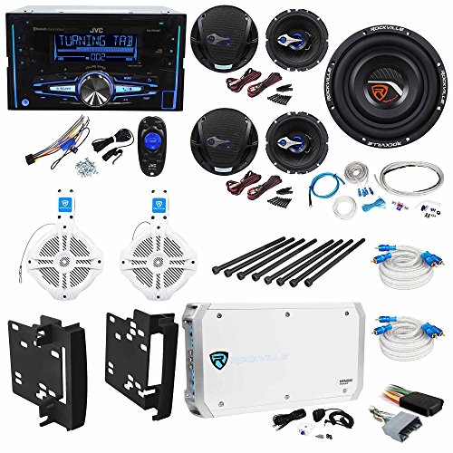 Package-JVC-KWR910BT-InDash-DoubleDIN-CDUSB-Receiver--Pair-of-Rockville-RV63-65-4Ohm-3Way-Car-Speakers-Totalin