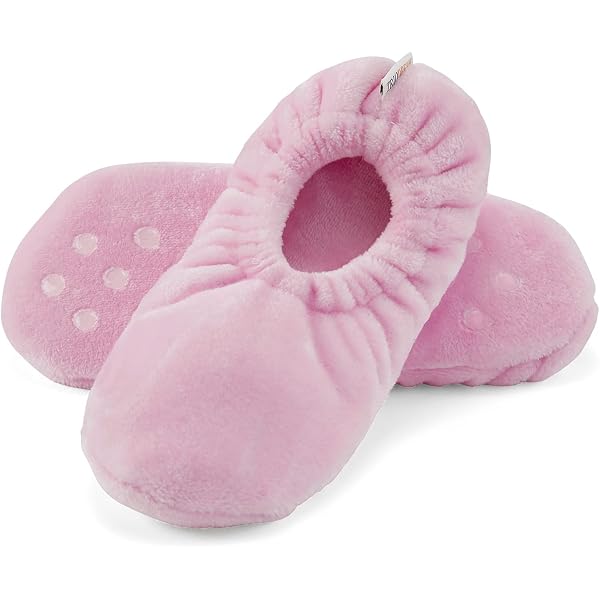 DICUIRD Women's Low Cut Knit Slippers - Fuzzy Lined House Slippers With Non-Slip Grippers