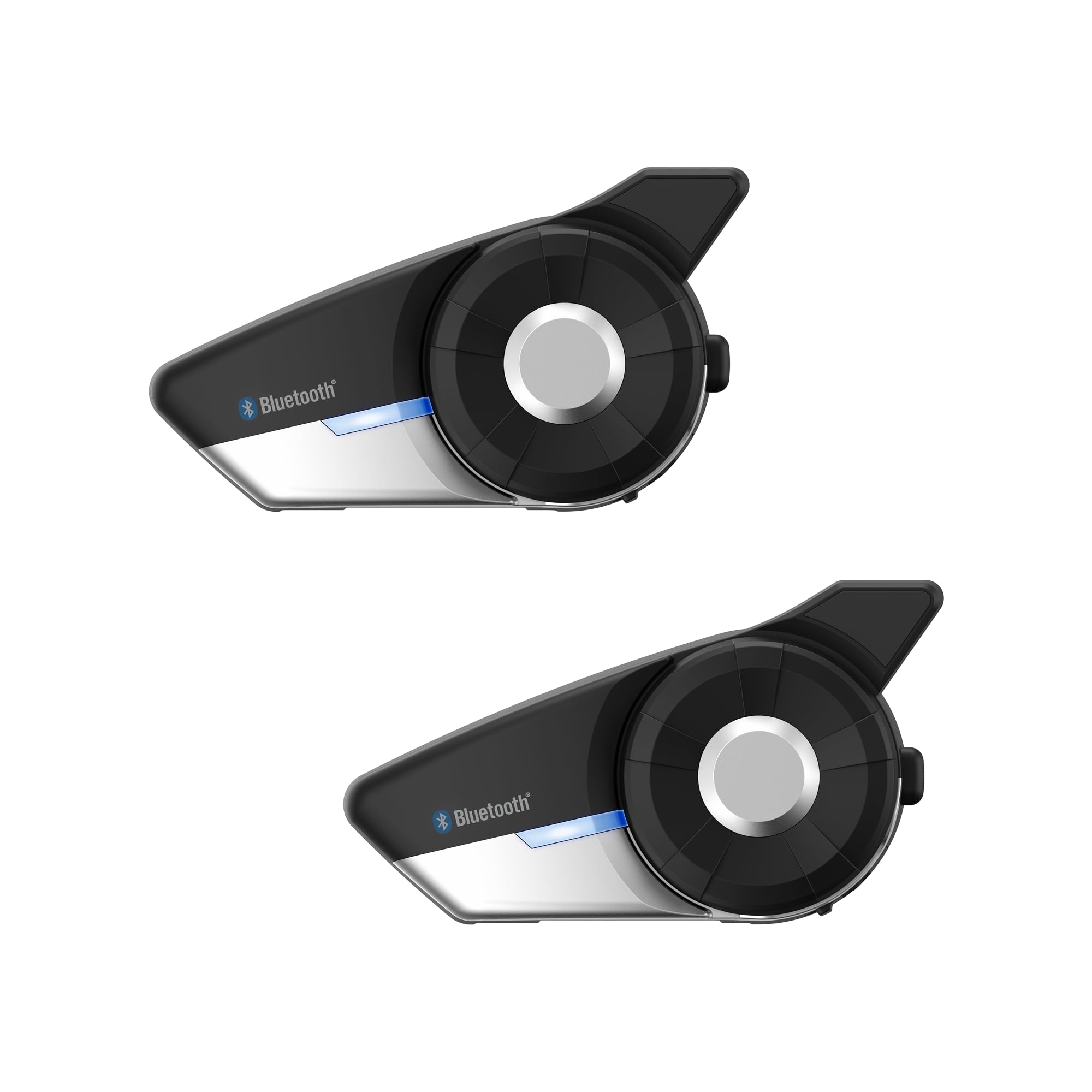 Sena 20S EVO Motorcycle Bluetooth Headset Communication System with HD Speakers, Dual Pack
