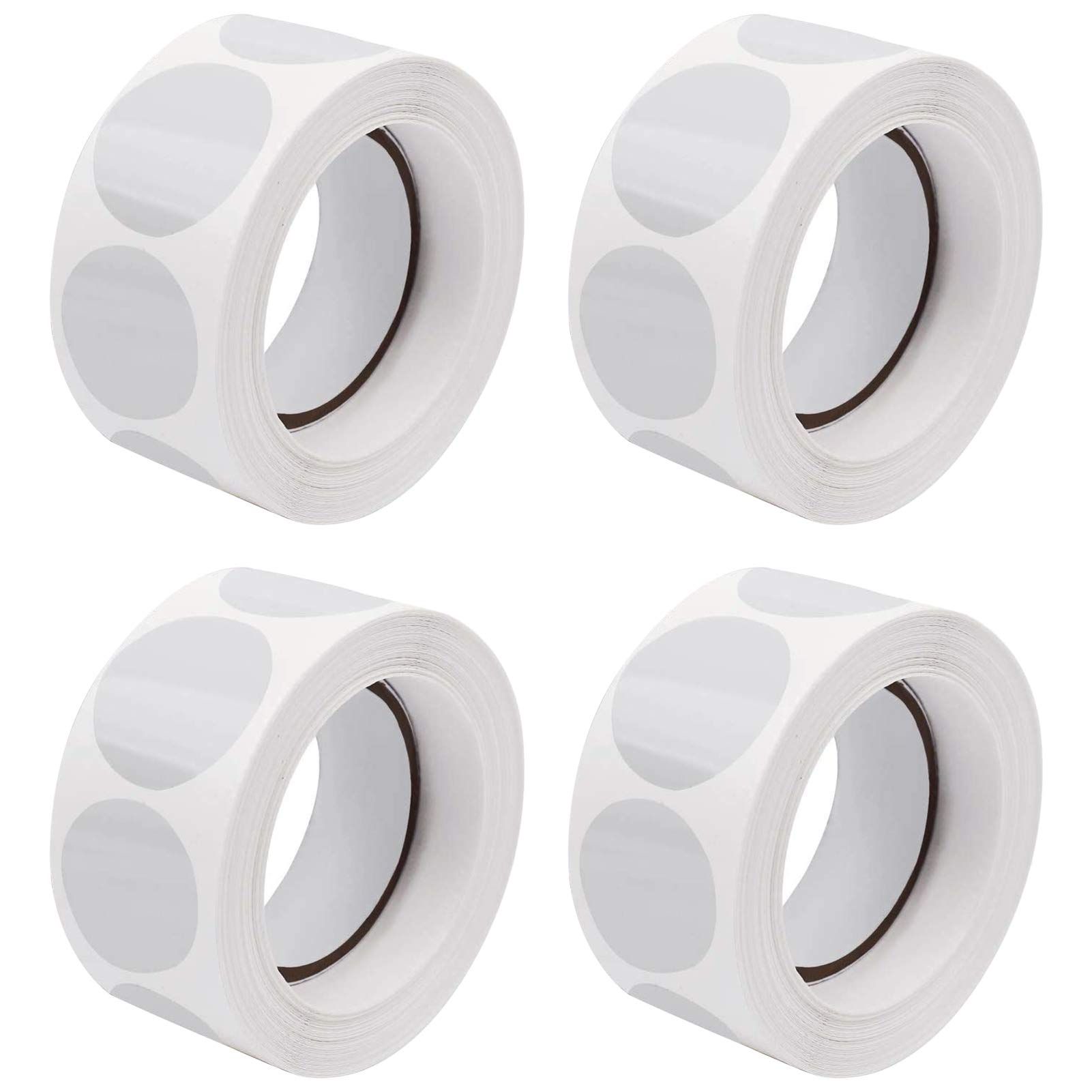 FANTESI 2000 Pieces Retail Package Seals, 25mm Clear Seal Labels Adhesive Stickers, Transparent Round Envelope Stickers for Box and Gift Packaging