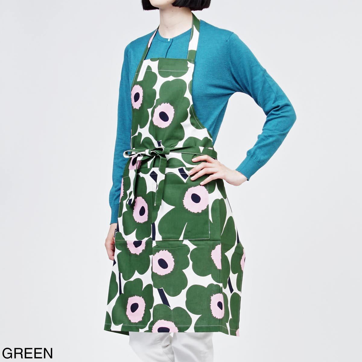 Amazon Co Jp マリメッコ エプロン Pieni Unikko 1 ホワイト レッド 並行輸入品 ホーム キッチン