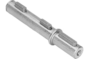 DIYDEG Gear Speed Reducer, 18mm 0.71in Single Output Shaft Kit with 7 Accessories, Alloy Steel Short Output Shaft for Reducer NMRV040 RV040 Nema34 Stepper Motor