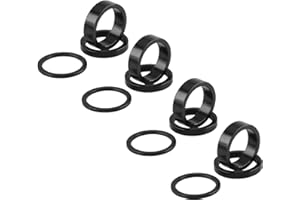 TRIWONDER 12 Pcs Bike Headset Spacer Bike Stem Spacers Bicycle Headset Washers for MTB BMX Mountain Bike Road Bikes