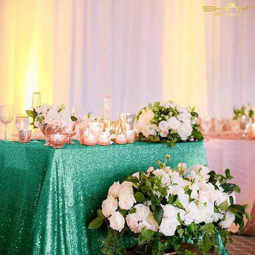 Amazon Com Green Table Cloths For Parties 72x72 Inch Great Gatsby