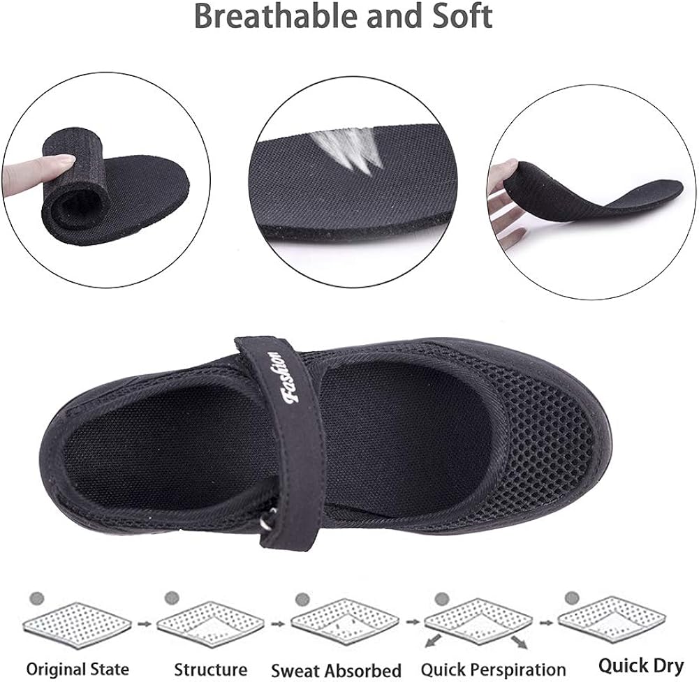 | Women's Comfortable Working Nurse Shoes Non-Slip Adjustable Breathable Walking Buffer Fitness Casual Nursing Orthotic Lightweight Shoes Arthritis, Diabetes Heel Pain, Foot Pain, Plantar Fasciitis | Walking