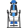Fitvids Foldable Heavy Duty 350 lbs Capacity Inversion Table with Removable Shoulder Rest and Lumbar Support, with Heat and Massage, New Package