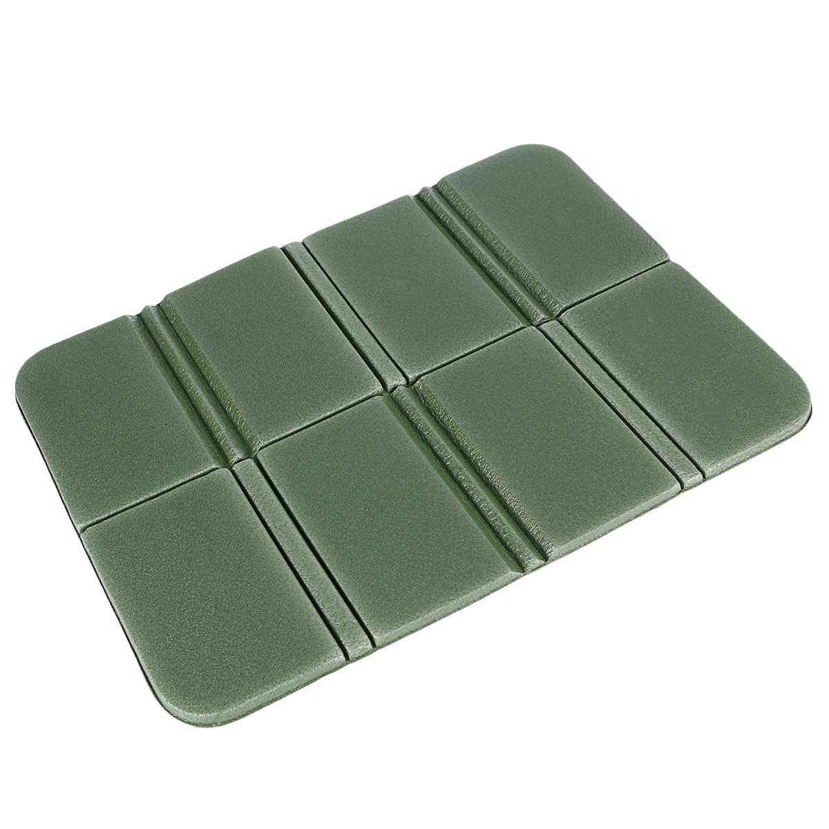 BESPORTBLE Outdoor Seat Pad, XPE Folding Sitting Mat, 38cm x 27cm, Green, Honeycomb Pattern, Medium Firmness, For Camping, Picnic, Park, Family Trips