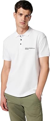 Uomo Regular Pique Polo Bianco XL
