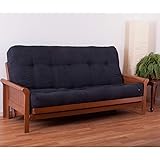 Blazing Needles Renewal 9" Microsuede Futon Mattress, Full, Indigo