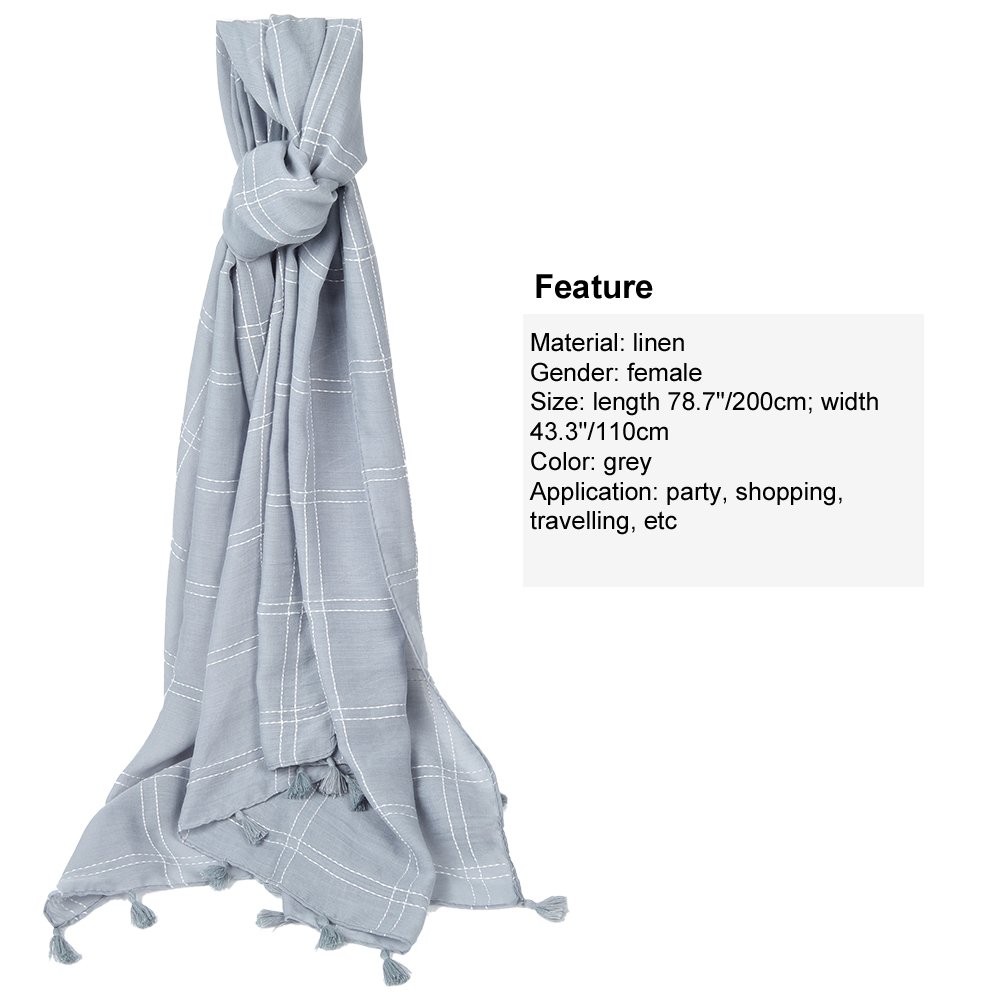 FITIBEST Bufanda de Invierno Elegante para Mujer larga suave Tartan Bufanda