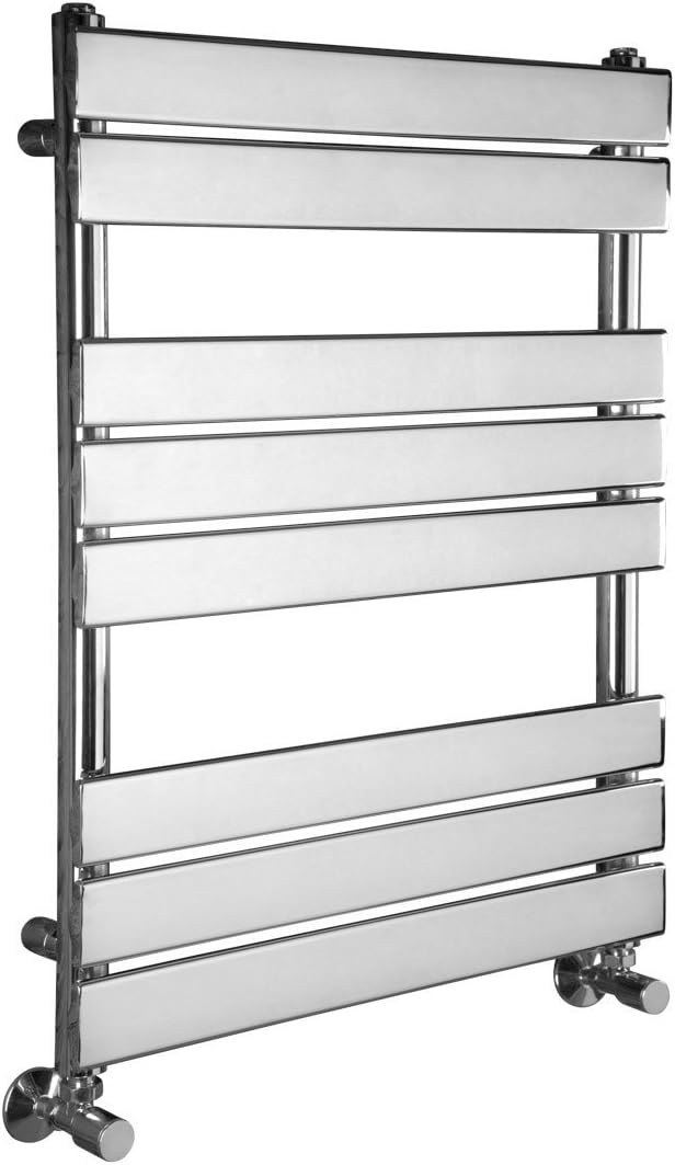 WarmeHaus Designer Bathroom Flat Panel Heated Towel Rail Radiator Ladder Rad 800 x 600 mm
