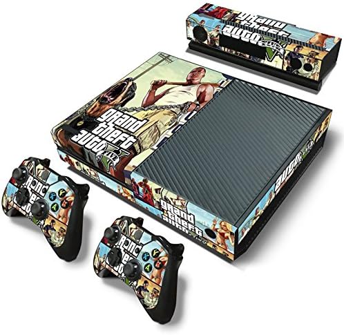 Skin Sticker Decal Vinyl for Xbox One Console Kinect 2 free Controller Cover- GTA