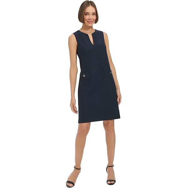 Tommy Hilfiger Women's Peter Pan Collar a Line Dress at Amazon Women's  Clothing store