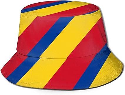 Baobei-shop Bandera Colombiana Colorida Rayas Sexy Sombrero Unisex del