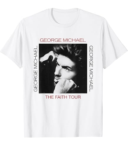 Amazon.com: George Michael Faith Tour T-Shirt : Clothing, Shoes