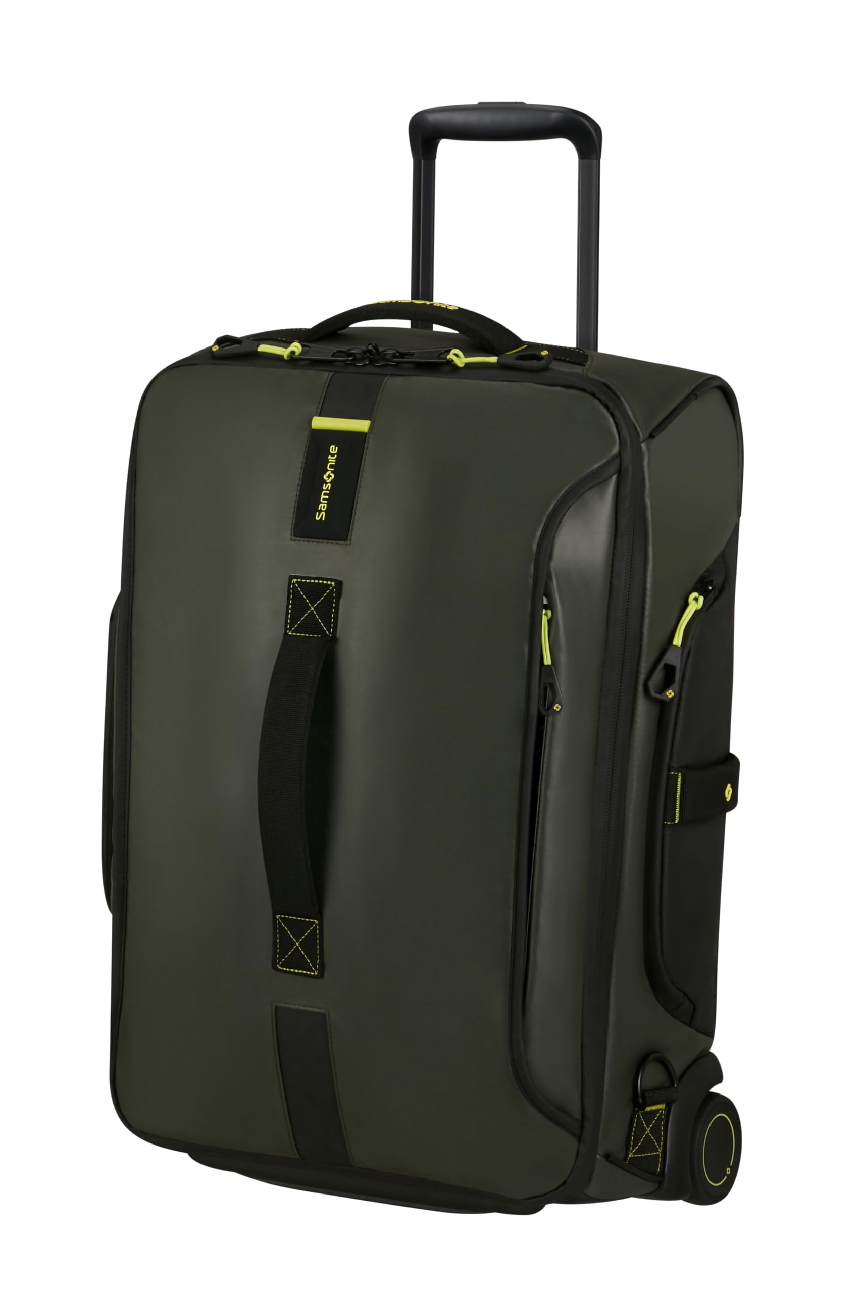 Samsonite Paradiver Light - Reisetasche mit Rollen & Rucksackfunktion (55 cm), Small, Handgepäck, Wasserabweisend, Leicht, 51L, Grün (Jungle Green)
