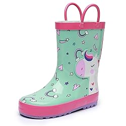 LANCDON Toddler Rain Boots for Boys and Girls