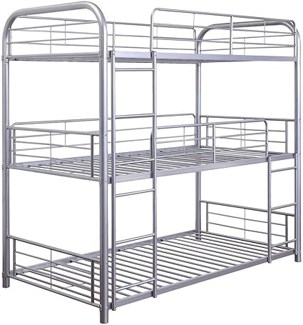 silver bunk beds