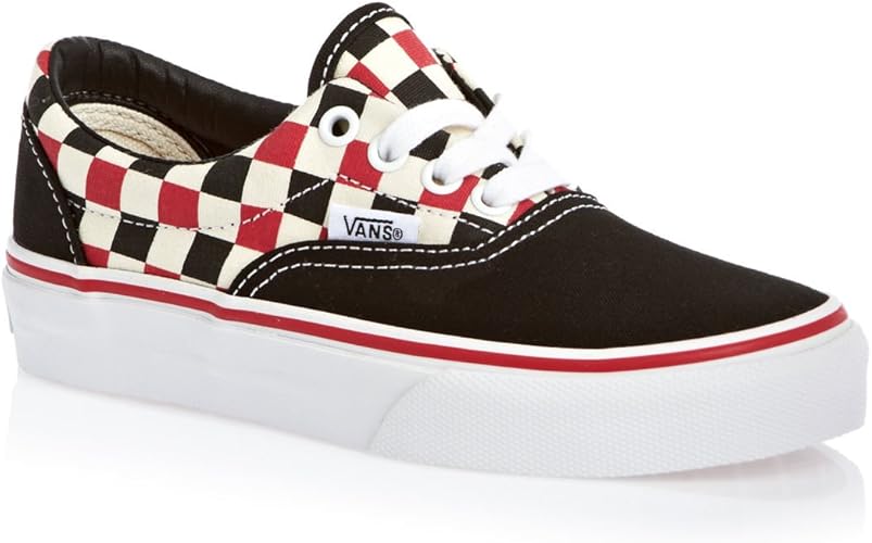 maroon vans checkered
