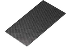 MECCANIXITY 3K Carbon Fiber Plate Panel Sheets, 100 x 250 x 4.5mm Carbon Fiber Board Plate Glossy Laminate Plain Weave Panel Sheets Flexible for RC Aircraft, Model Car, Auto Parts
