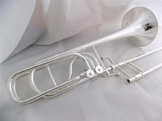 Bb/F/Eb/D Bass Trombones Gold Brass Bell with Case