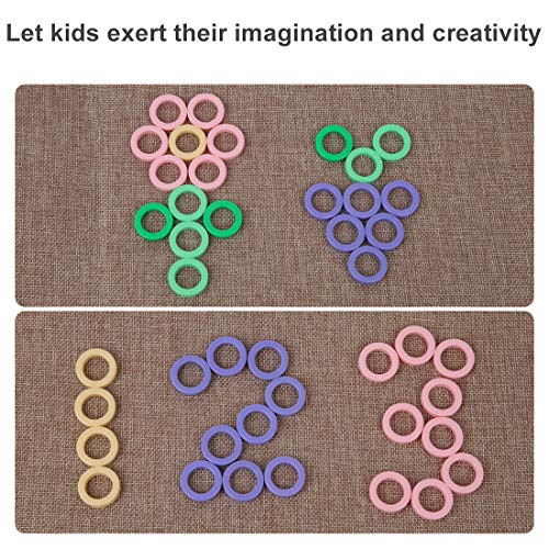 image for LBLA Kids Wood Sorting Puzzles Toys Montessori Toys for Toddlers, Sort