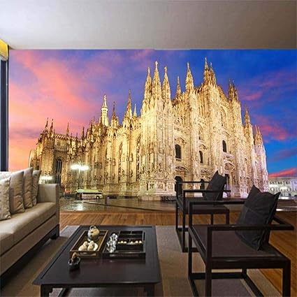 Mincoco Spazio 3d Milano Magnifica Chiesa Wallpaper Murale