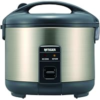 Tiger JNP-S55U-HU 3-Cup (Uncooked) Rice Cooker and Warmer, Stainless Steel Gray