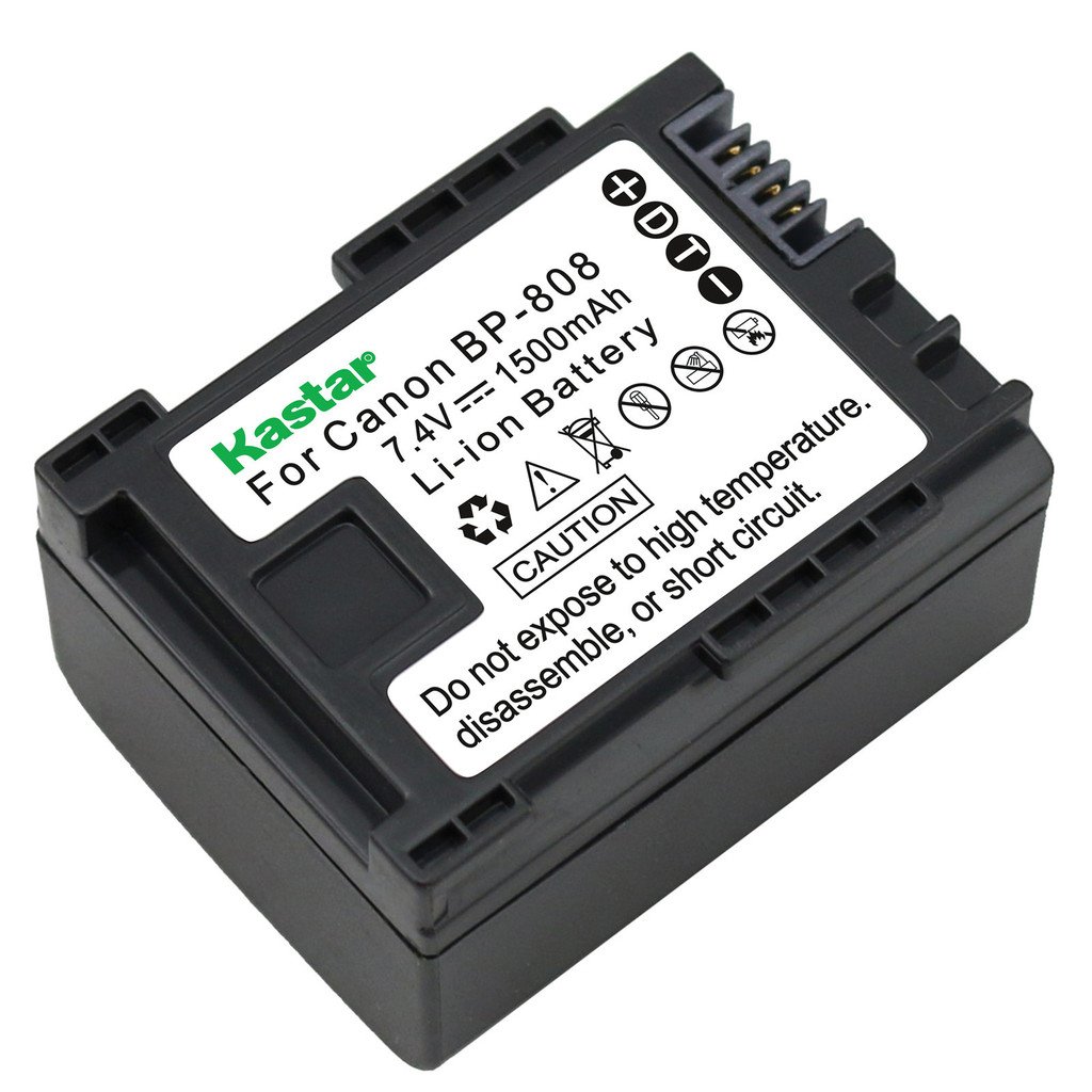 Kastar BP-808 Li-Ion Rechargeable Intelligent Battery for Canon FS10 FS11  FS100 FS21 FS22 FS200 FS31 FS300 VIXIA HF10 HF11 HF100 HF20 HF200 HF S10  S100 S20 ...