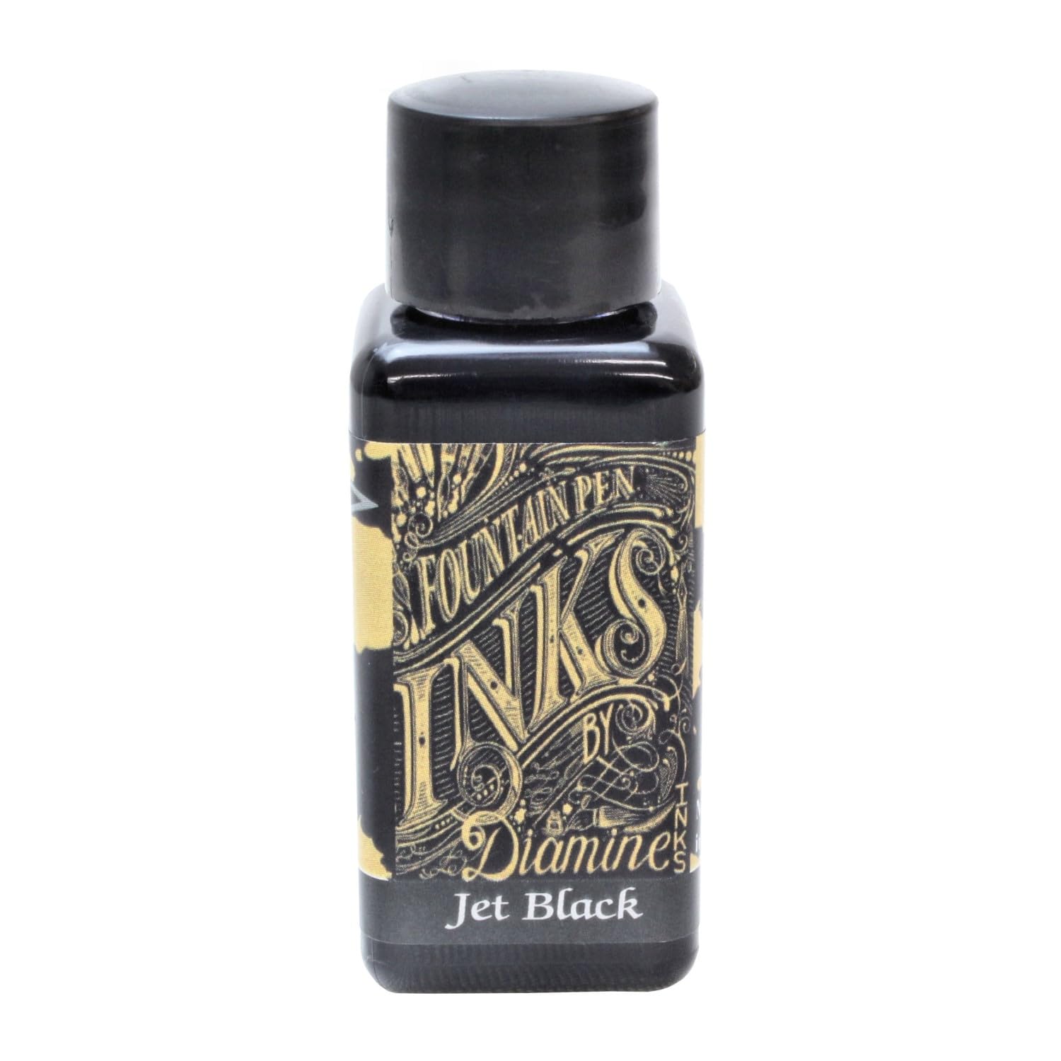 Diamine 30ml Jet Black fountain pen ink bottle