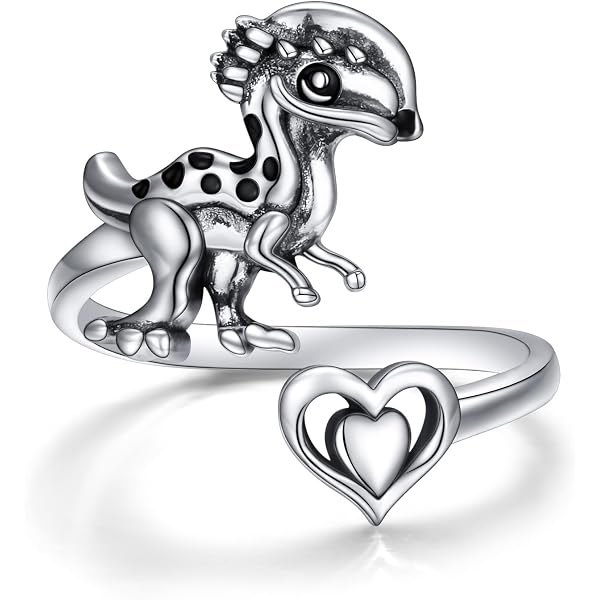 Silvershake Sterling Silver Lotus & Frog Ring - 925 Silver Cute Nature-Inspired Fashion Jewelry - View #11
