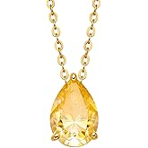 2CT Moissanite Necklace for Women, 18K White Gold Plated Sterling Silver Adjustable Chain Pandent Necklace, Lab Created Diamond, Valentines Christmas Anniversary Birthday Gifts for Mom Wife