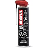 Motul C1 Chain Clean &ndash; Motorcycle Chain Cleaner for Dirt Bike, Street Bike, ATV, UTV &amp; O-Ring/X-Ring Chains, Heavy Duty Degreaser Spray, Removes Grease &amp; Grime Fast, 9.8 oz